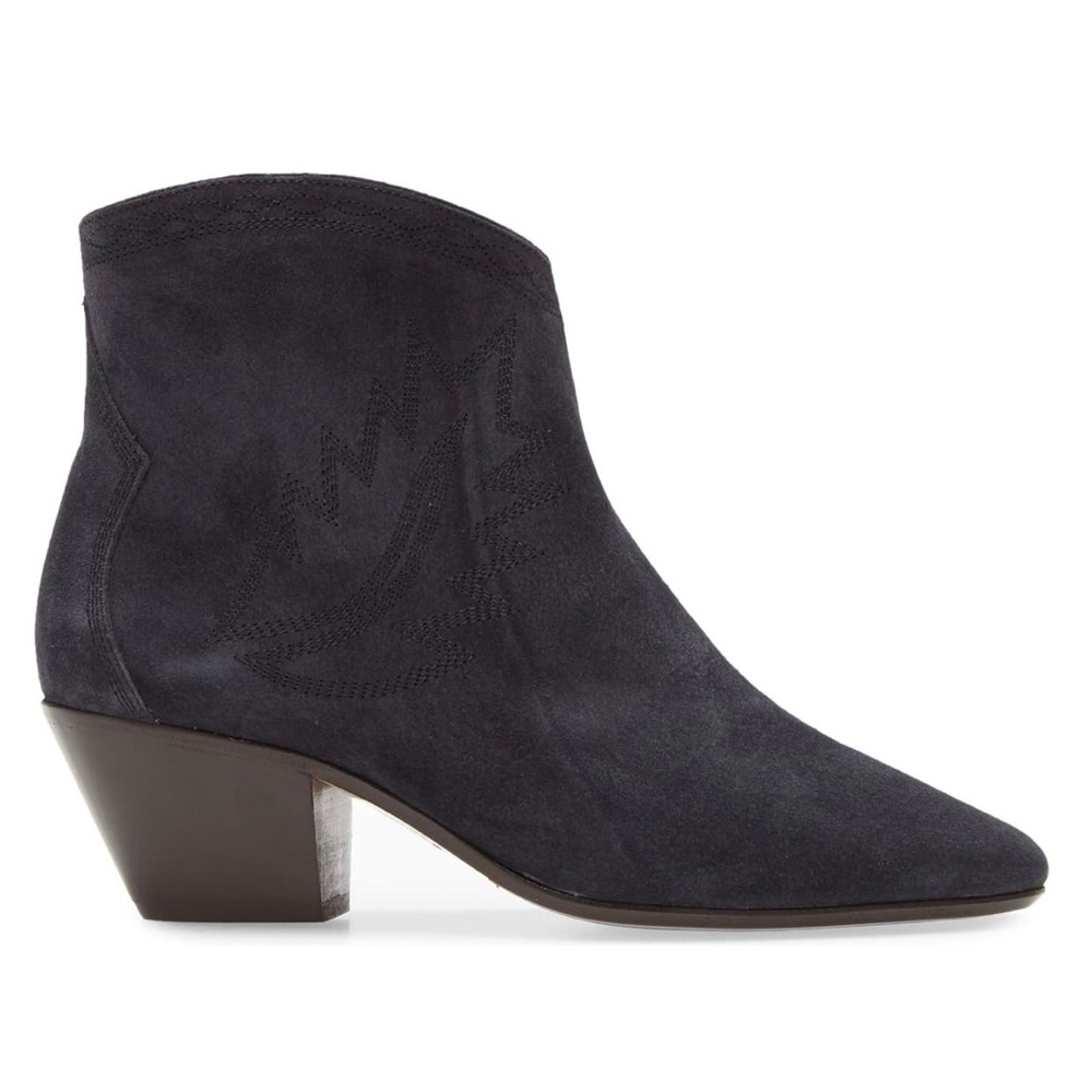 NWT Isabel Marant Suede Ankle Bootie in Black